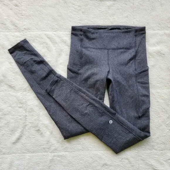 Lululemon Athletica Speed Up Tight Charcoal Leggings - Picture 2 of 5